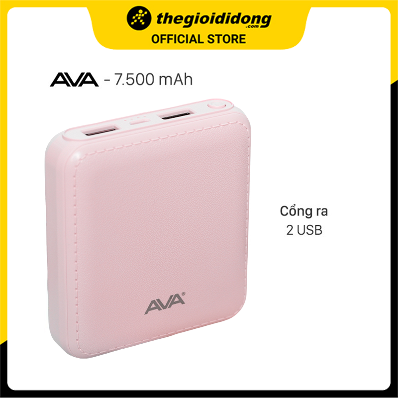 Pin sạc dự phòng 7500 mAh AVA DS004 - Hàng chính hãng