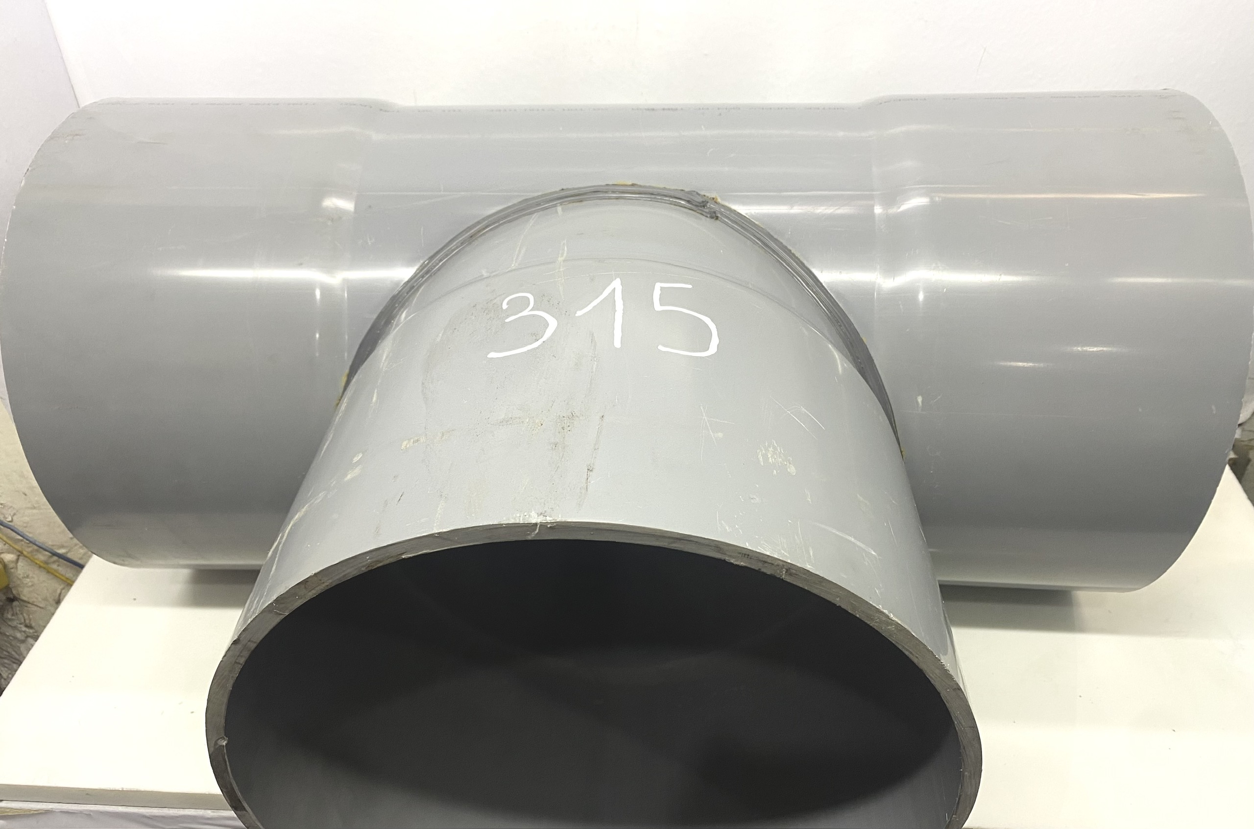 Tê 315 nhựa PVC, phụ kiện gia công
