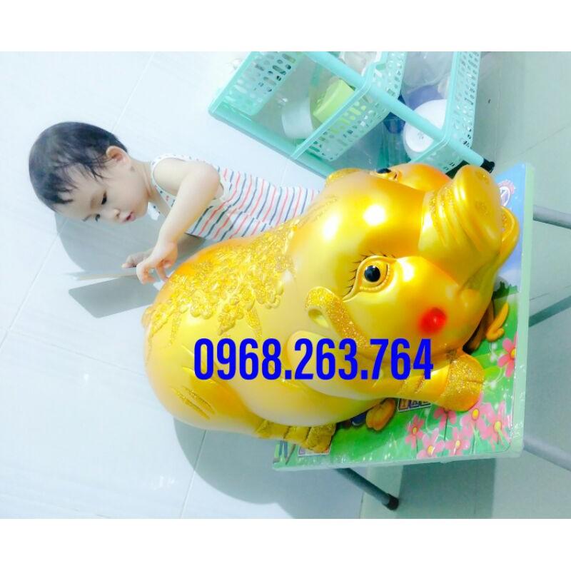 Lợn đất khổng lồ, heo đất khổng lồ dài 70cm, bao kiểm tra hàng trước khi thanh toán