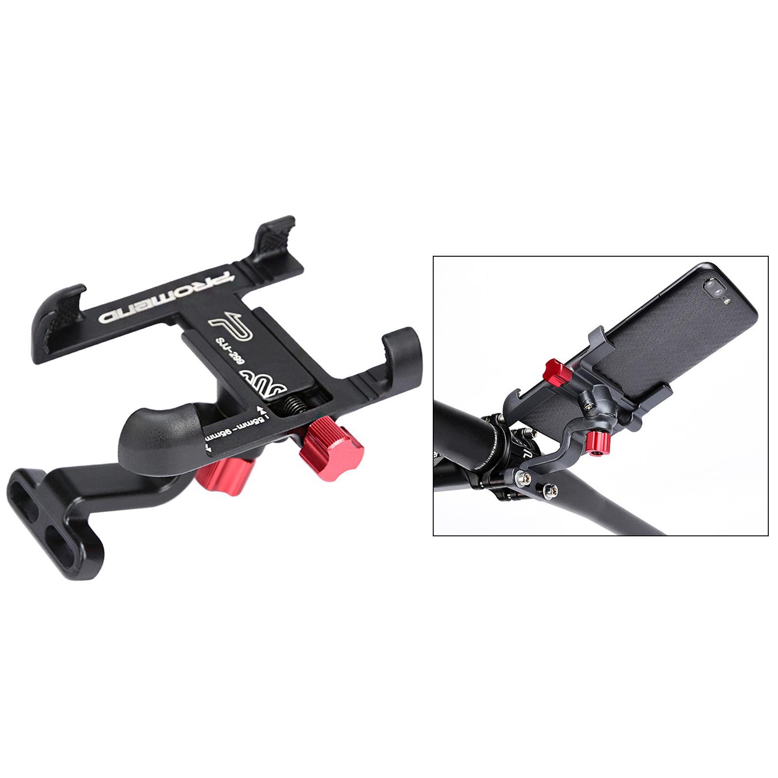 Road Bike Phone Holder Electric Bike Mount Rotatable  Black Handlebar