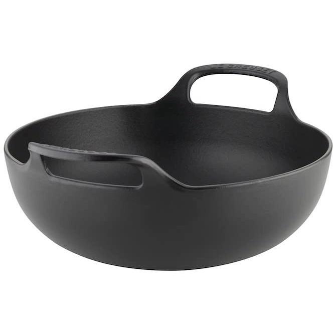 Nồi chảo 2 quai Lecreuset Schmorbrater 24cm Schwarz Matt - Màu đen và đỏ