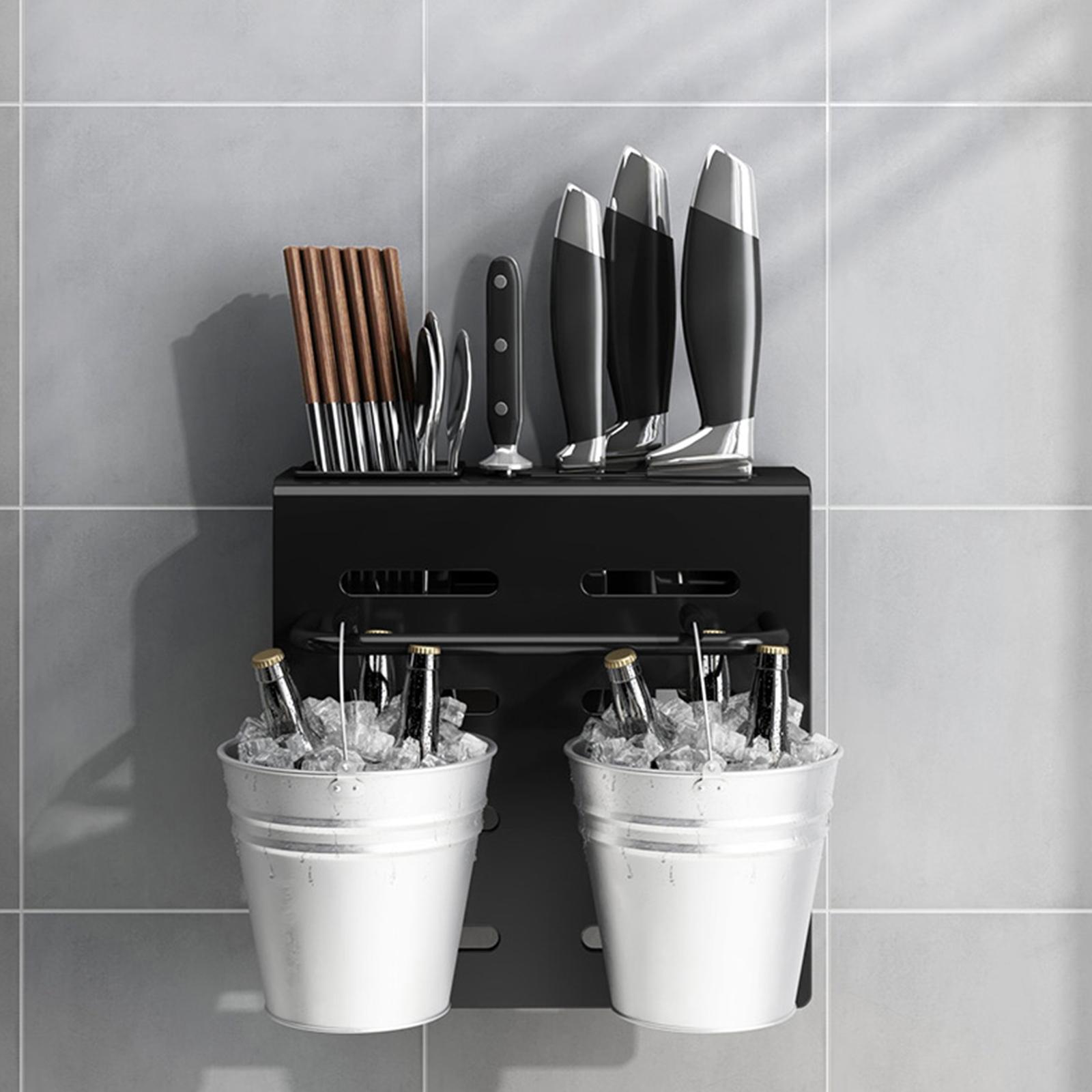 Kitchen Knife Holder Save Space Kitchen Utensil Shelf Knife Stand for Home