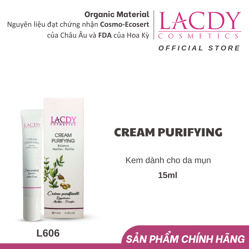 Kem Dành Cho Da Mụn Lacdy CREAM PURIFYING (15ml)
