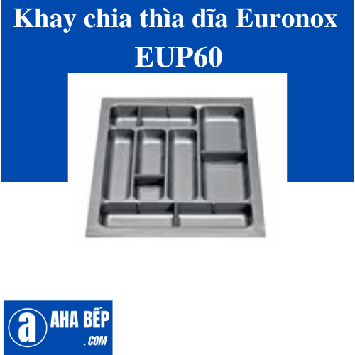 KHAY CHIA THÌA DĨA NHỰA CAO CẤP EURONOX EUP60. Hàng Chính Hãng