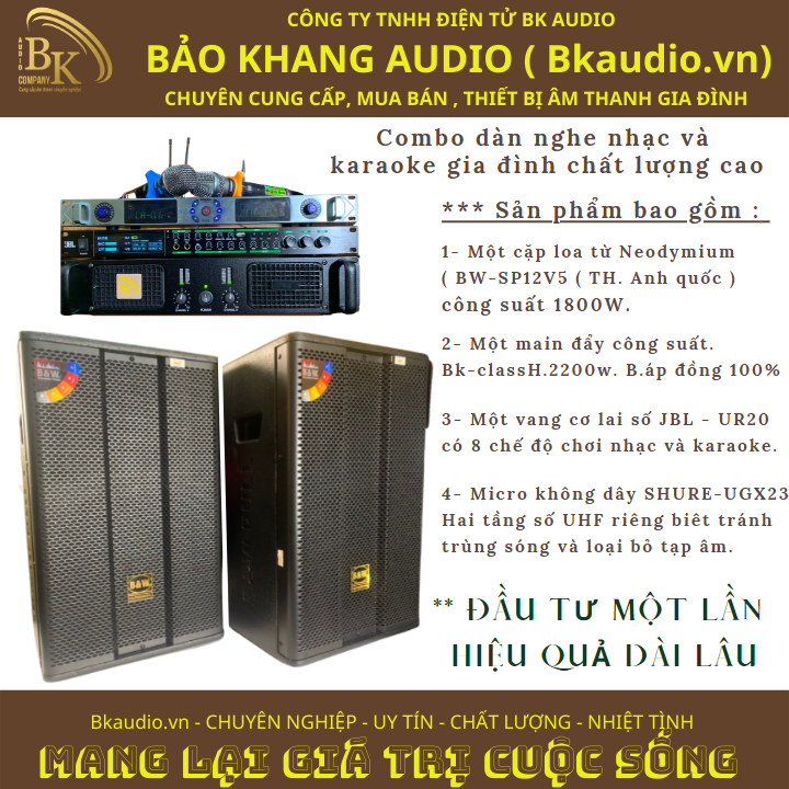 Dàn nghe nhạc và karaoke gia đình . Mang lại sự thăng hoa trong quá trình thưởng thức âm nhạc của quý khách. Mã SP : SPCB-02