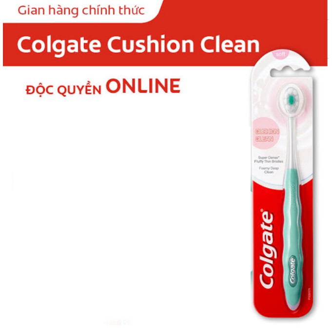 Bàn chải đánh răng Colgate Cushion Clean công nghệ tạo bọt kem siêu mịn