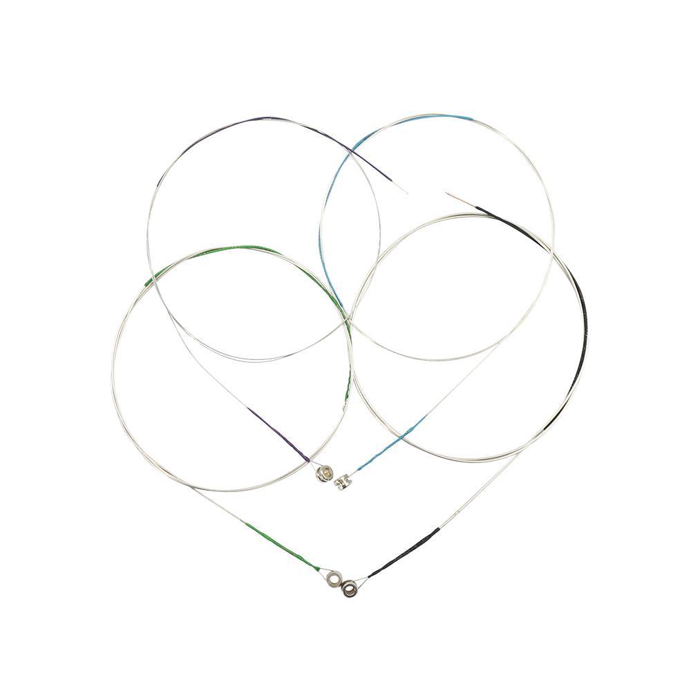 Durable 4 Pieces Cupronickel Strings Set with 1 Piece Plastic Pitch Pipe E/A/D/G for Violin Accessory