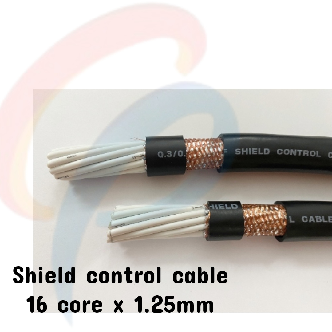 Cáp điều khiển 16 lõi x 1.25mm có lưới chống nhiễu điện áp 500 volt vỏ bọc pvc
