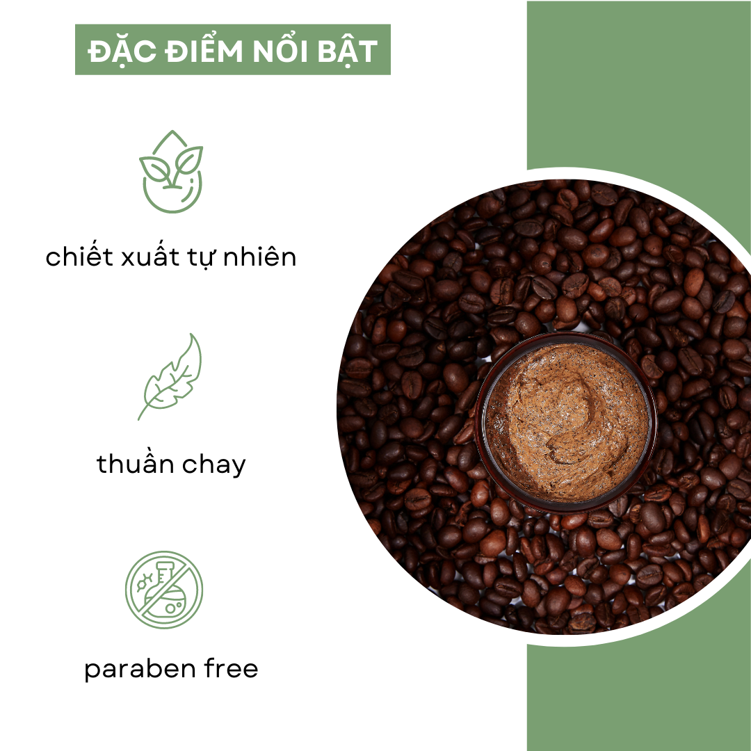 Cà phê dừa làm sạch tết bào da chết body Cona 200ml