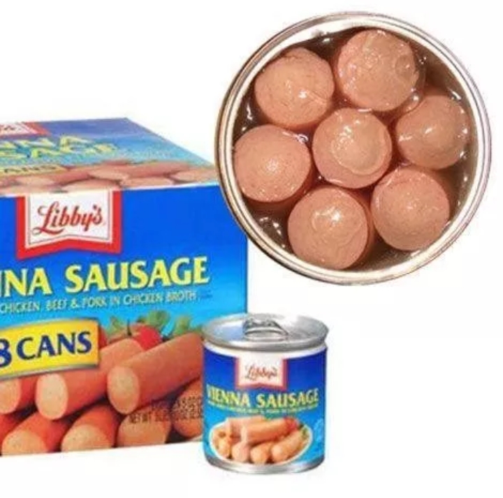 Lốc 18 Lon Xúc Xích Libby Vienna Sausage 130g Mỹ