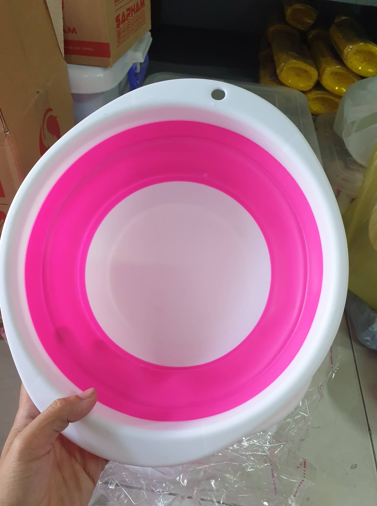 Thau trộn mồi câu 29cm , thau xếp gắp gọn , nhà bếp , rửa rau, rửa mặt e bé