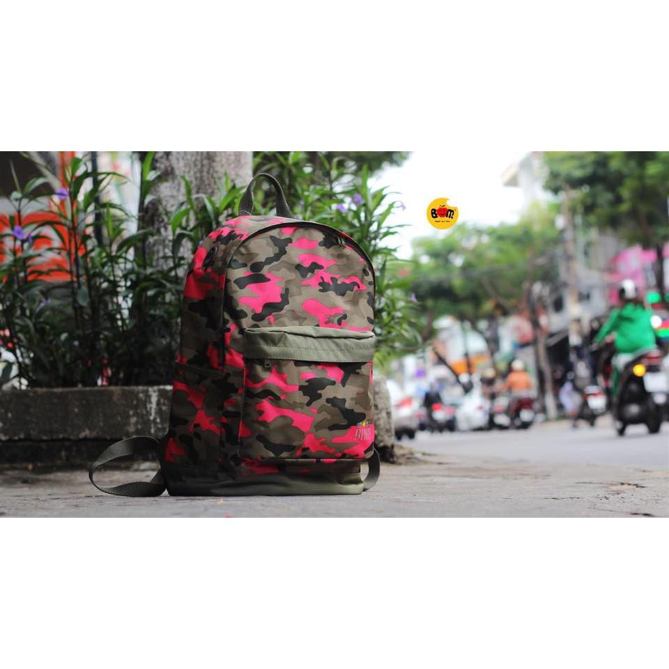 Balo học sinh, hoạ tiết army, chất vải dù cao cấp - BOM