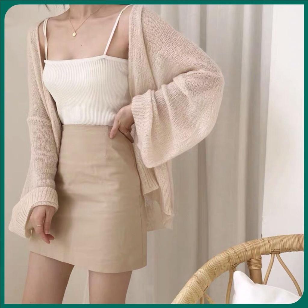 Áo khoác cardigan nữ áo cardigan len kiểu dáng mỏng Mophus MB003