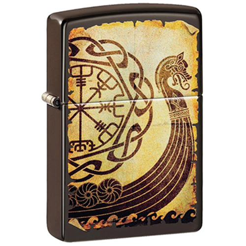 Bật Lửa Zippo 49182 – Zippo Viking Warship Design Brown