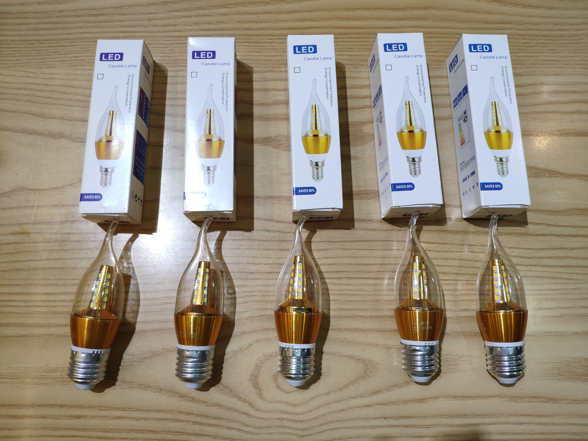 Bóng đèn Led nến 5w quả nhót đuôi E27 -có râu