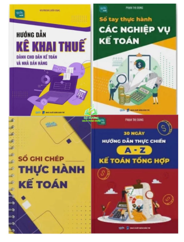 Sách - Kê Khai Thuế, Sổ Thực Hành Kế Toán, Sổ Tay Nghiệp Vụ KT, Phá Vỡ Tư Duy, 30 Ngày A-Z KT Tổng Hợp