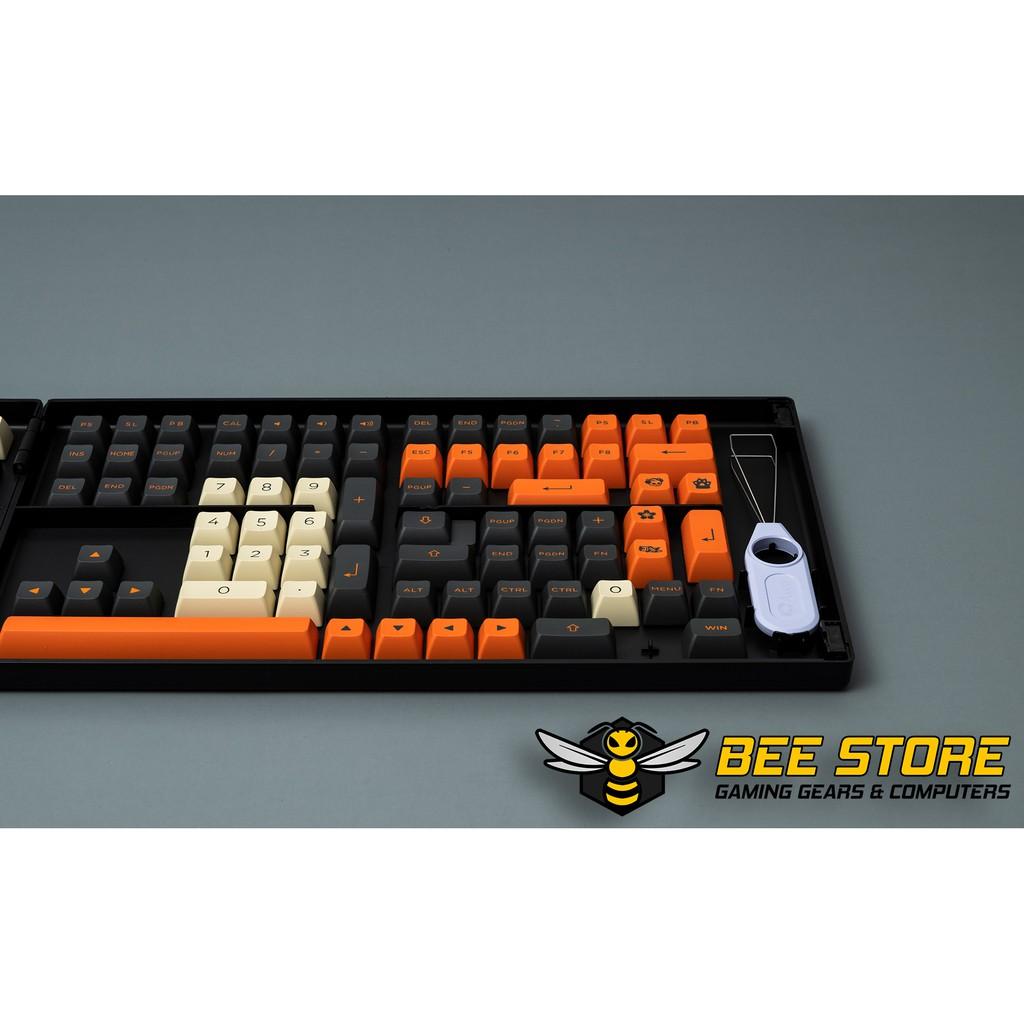 Bộ keycap chính hãng AKKO - Carbon Retro (PBT DoubleShot / ASA profile / 158 nút)