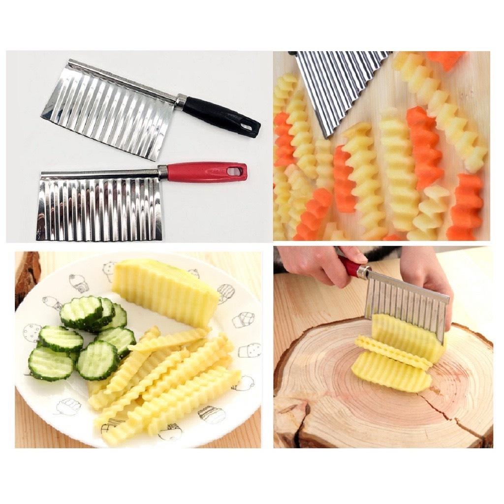 Dao Cắt Khoai Tây, Củ Quả Lượn Sóng Tiện Lợi