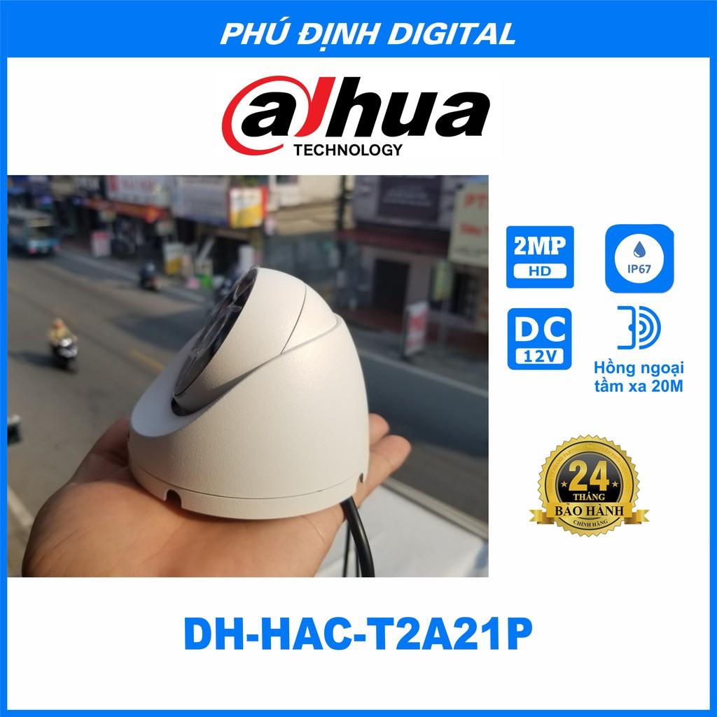 Camera HDCVI 2MP Dahua mã DH-HAC-T2A21P - Hàng Chính Hãng