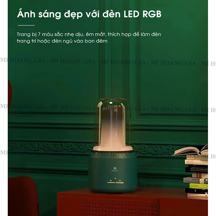 Máy phun sương tạo độ ẩm xông tinh dầu Xiaomi SOKUNL S508 - Hàng nhập khẩu