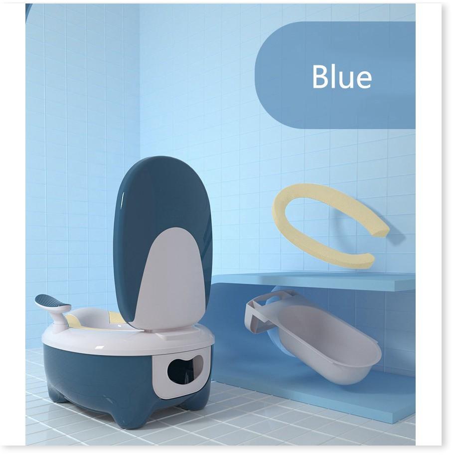 Bồn Toilet mini vệ sinh thông minh cho bé (Tặng kèm cọ rửa toilet)