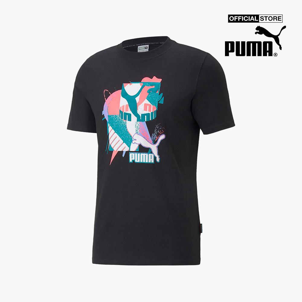 PUMA - Áo thun nam tay ngắn cổ tròn Fandom Graphic 536108-01