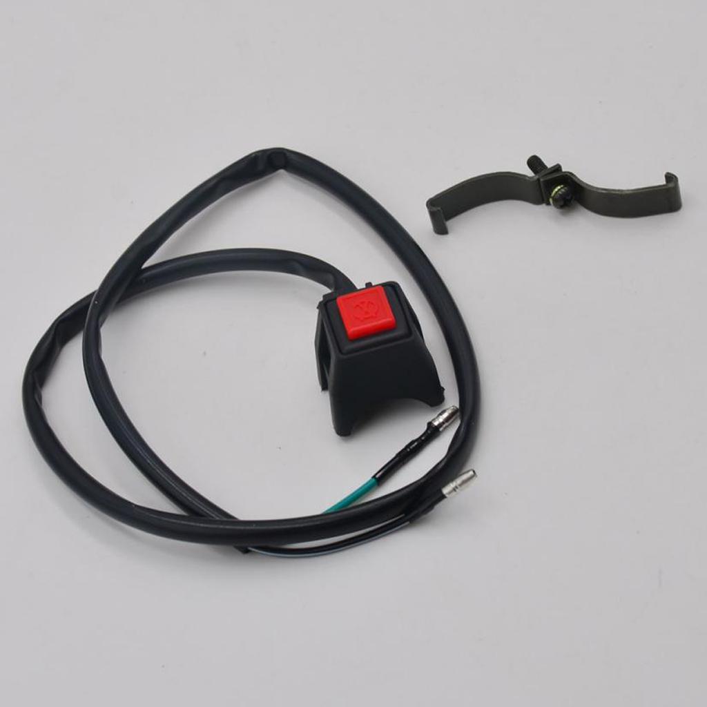 7/8'' Motorcycle Handlebar Scooter ATV Dirt Bike Kill Stop   Button Switch
