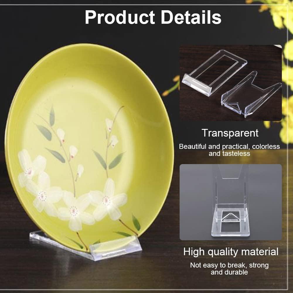 10 PCCS có thể điều chỉnh Trình bày Hỗ trợ Tấm trong suốt Hỗ trợ hiển thị nhựa trong suốt Book 11,5 * 11 * 6cm cho menu, quảng cáo, tấm, ảnh