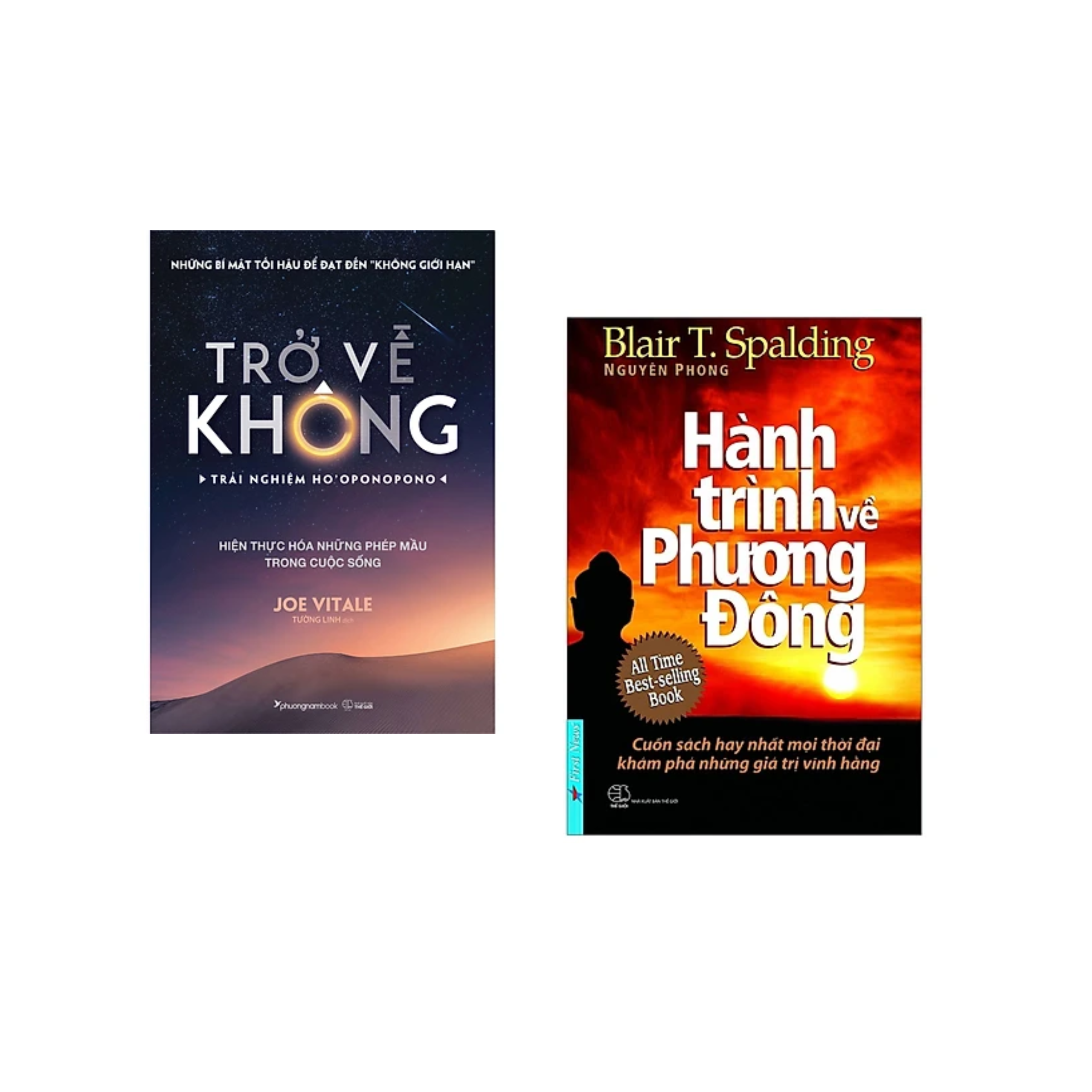 Combo sách Hay Bán Chạy: Trở Về Không - Trải Nghiệm Ho'oponopono+Hành Trình Về Phương Đông/Tặng Bookmark