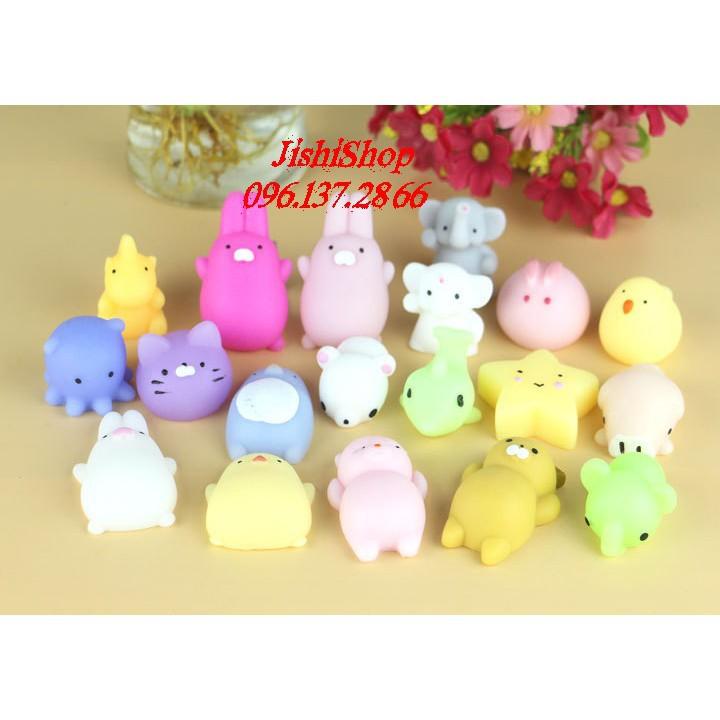 Sỉ Combo từ 5 CON TRỞ LÊN Squishy Mochi mềm dẻo hình thú đáng yêu- đồ chơi an toàn S7 in 1