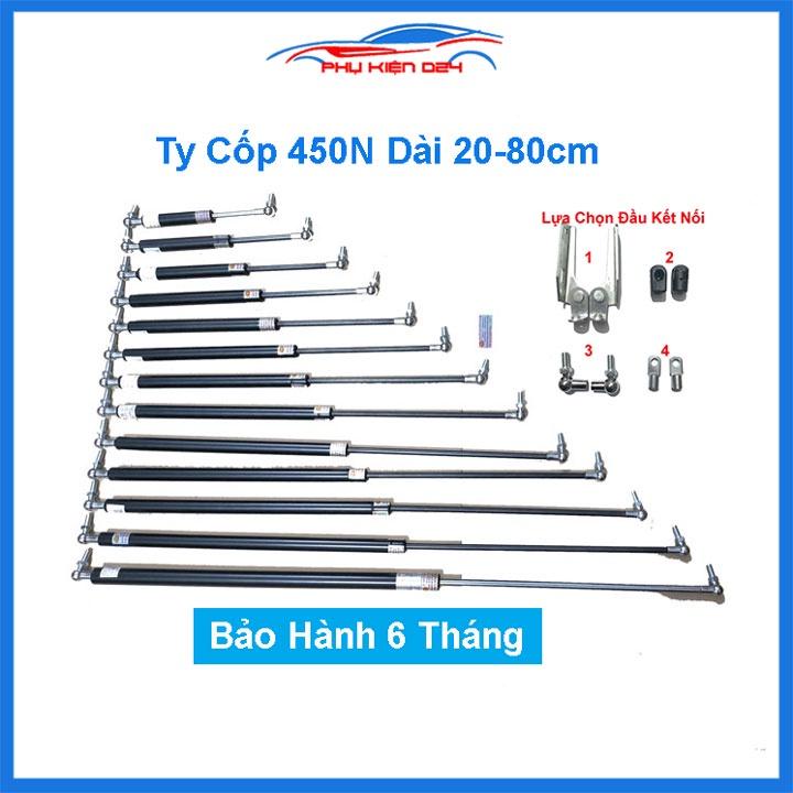 Bộ 2 ty thủy lực chống cốp ô tô, ty capo, ty chống cửa 450N chiều dài 20-80cm