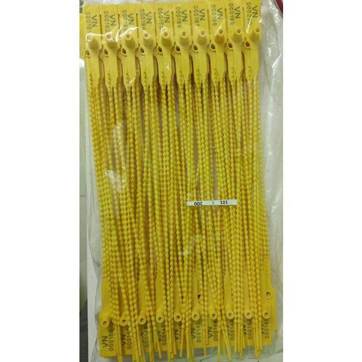 SET 50 chiếc - Seal khóa niêm phong kẹp chì dây rút nhựa đốt trúc 400mm