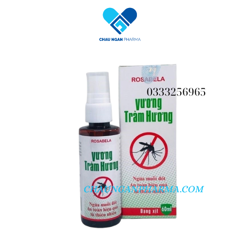 Xịt chống muỗi Vương Tràm Hương 60ml - Châu Ngân Pharma