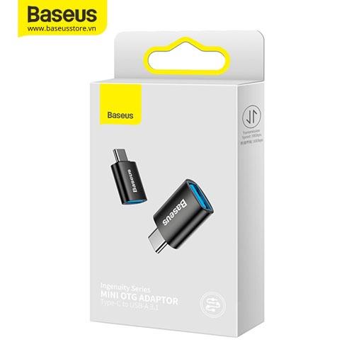 Đầu chuyển OTG Type C to USB 3.1 Baseus Ingenuity Series Mini OTG ( Hàng Chính Hãng)