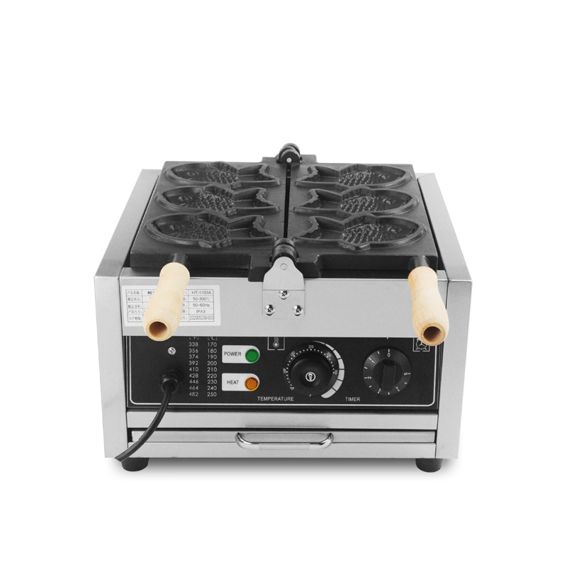 Máy 3 Con Cá To Nhật Bản Ice Cream Taiyaki Waffle Maker Electric 1500W 220V EU PLUG PVN4864