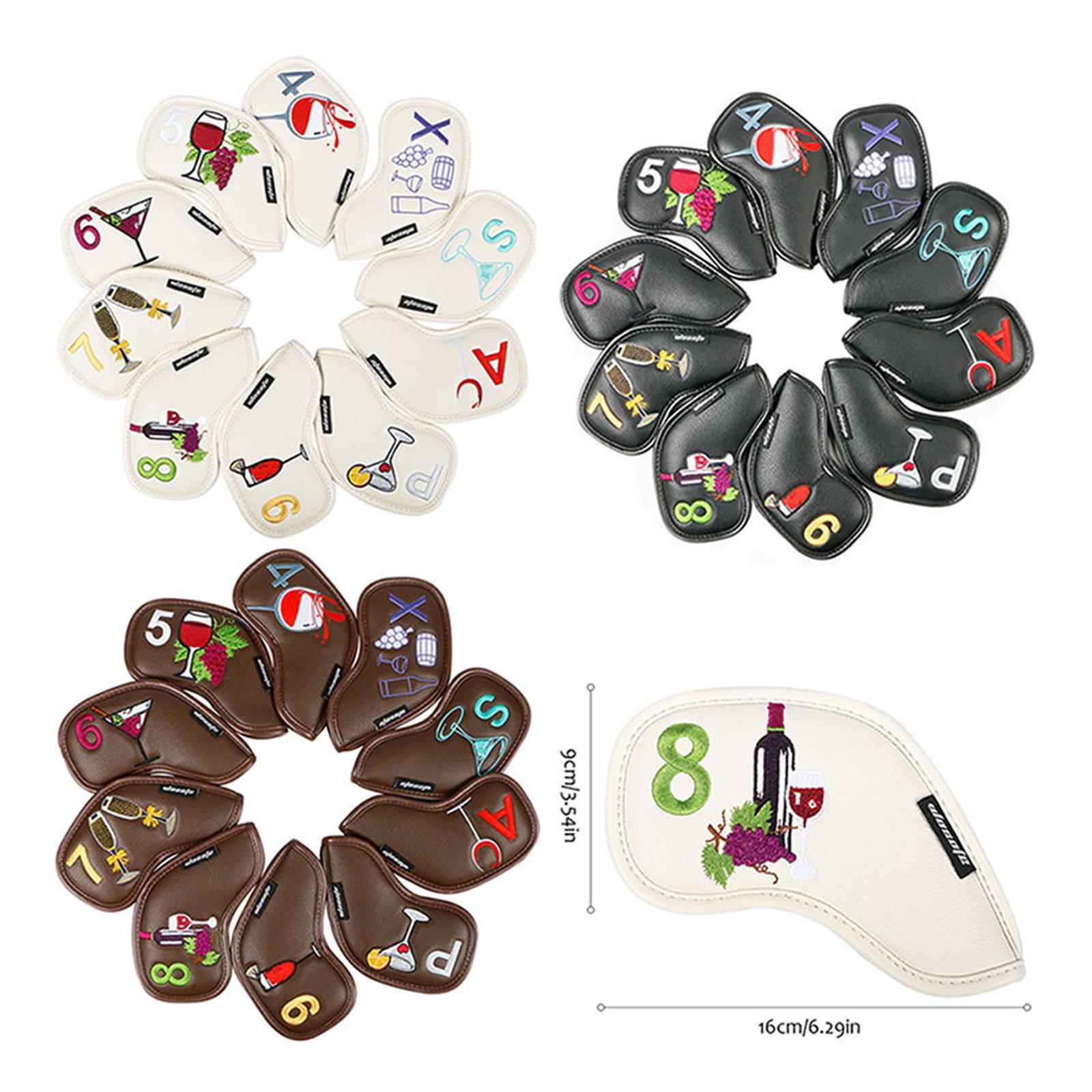 Golf Iron Head Covers Guard Wedges Protective Covers Headcovers 4,5,6,7,8,9,A,S,P,x