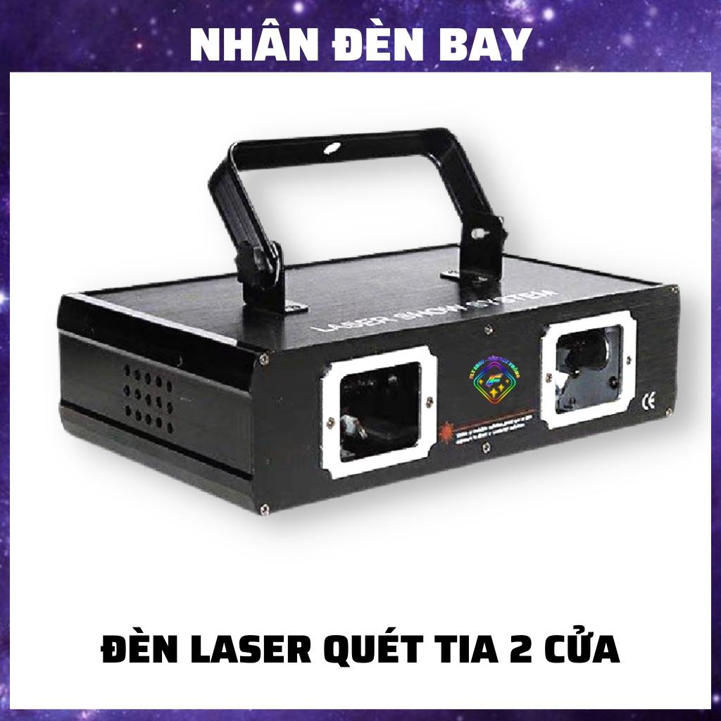 Đèn Laser Quét Tia 2 Cửa 7 Màu RGB Công Suất 1000mW Hiệu Ứng Tia Phủ Rộng Sắc Nét Dùng Cho Phòng Bay, Bar, Karaoke