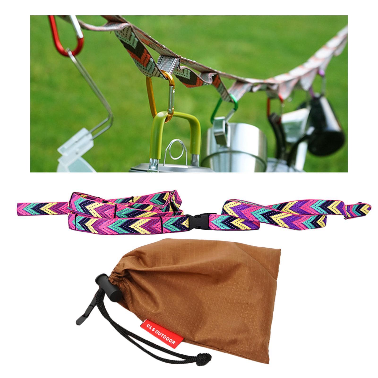 2x Rope Cord Outdoor Camping Hiking Accessories Tent Hanger Lanyard Strap