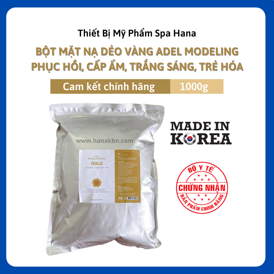 Mặt Nạ Vàng - Mặt Nạ Bột Dẻo Adel Mask Hàn Quốc (Hàng Chính Hãng)