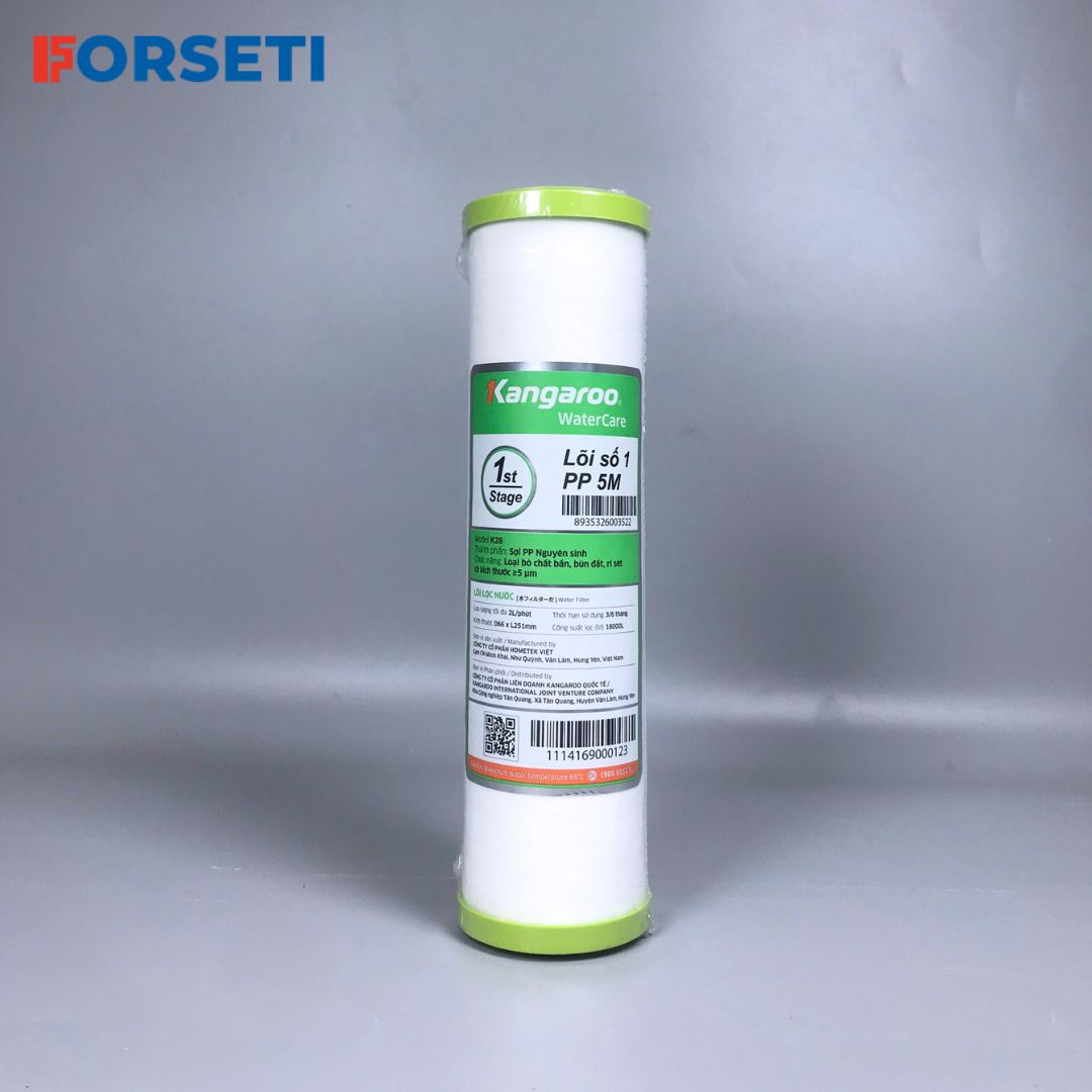 Combo bộ lọc thô Kangaroo lõi 123 dùng cho máy lọc nước Kangaroo - Hàng chính hãng