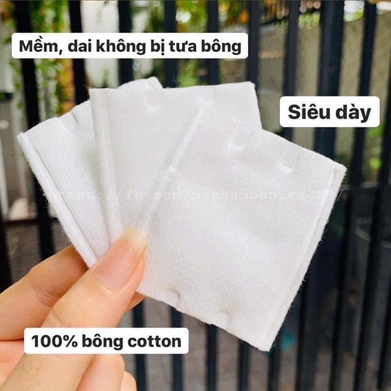 HÀNG MỚI VỀ Bông tẩy trang 222 miếng 3 lớp cotton Pads BTT222