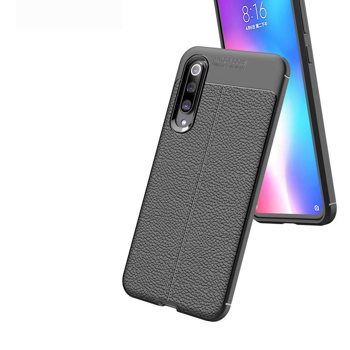 Ốp lưng Xiaomi Mi9 SE silicon giả da Auto Focus