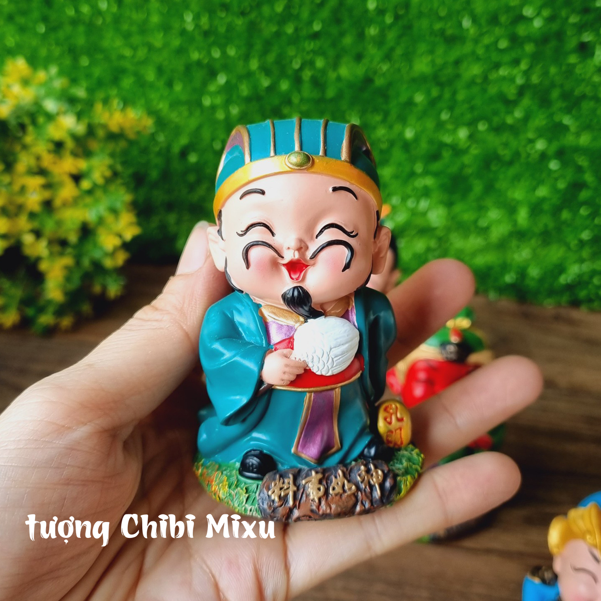 Bộ 05 tượng Tam Quốc Chí dáng đứng cao 8cm