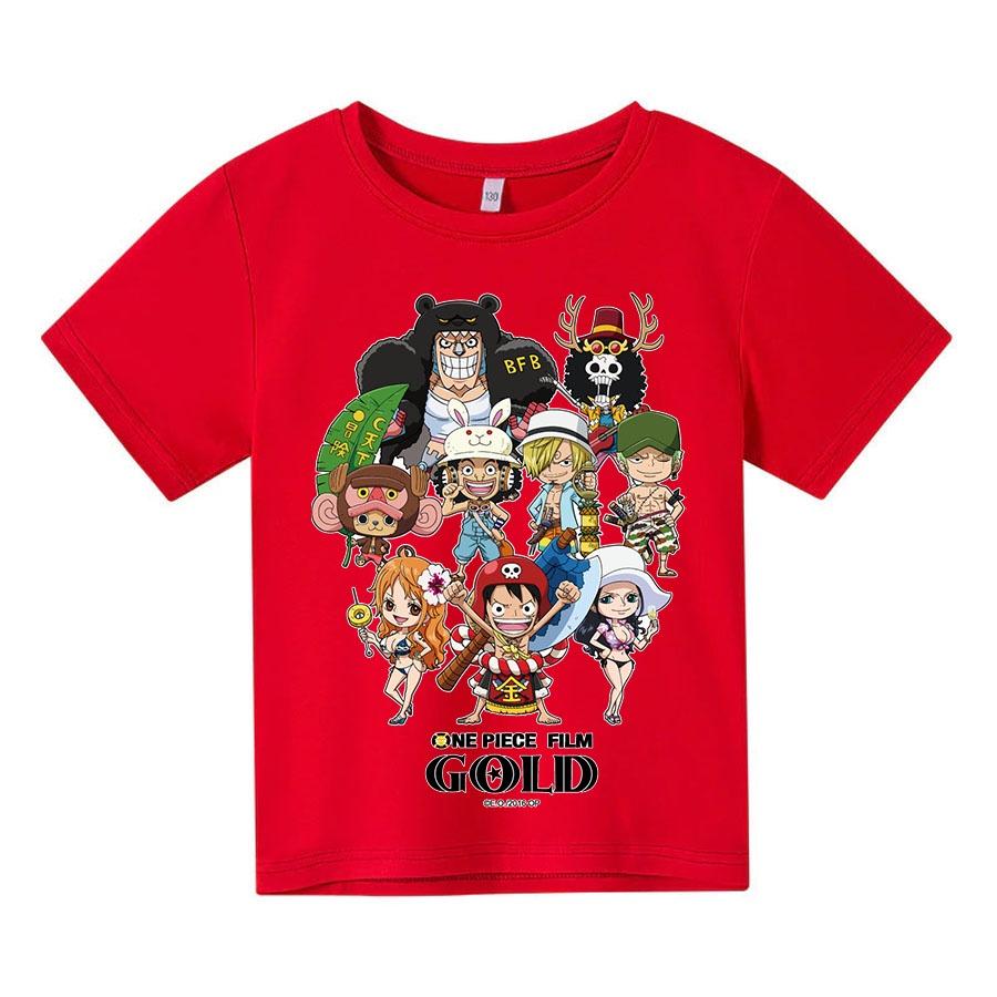 Áo thun trẻ em one piece chibi Có size người lớn, King Cotton