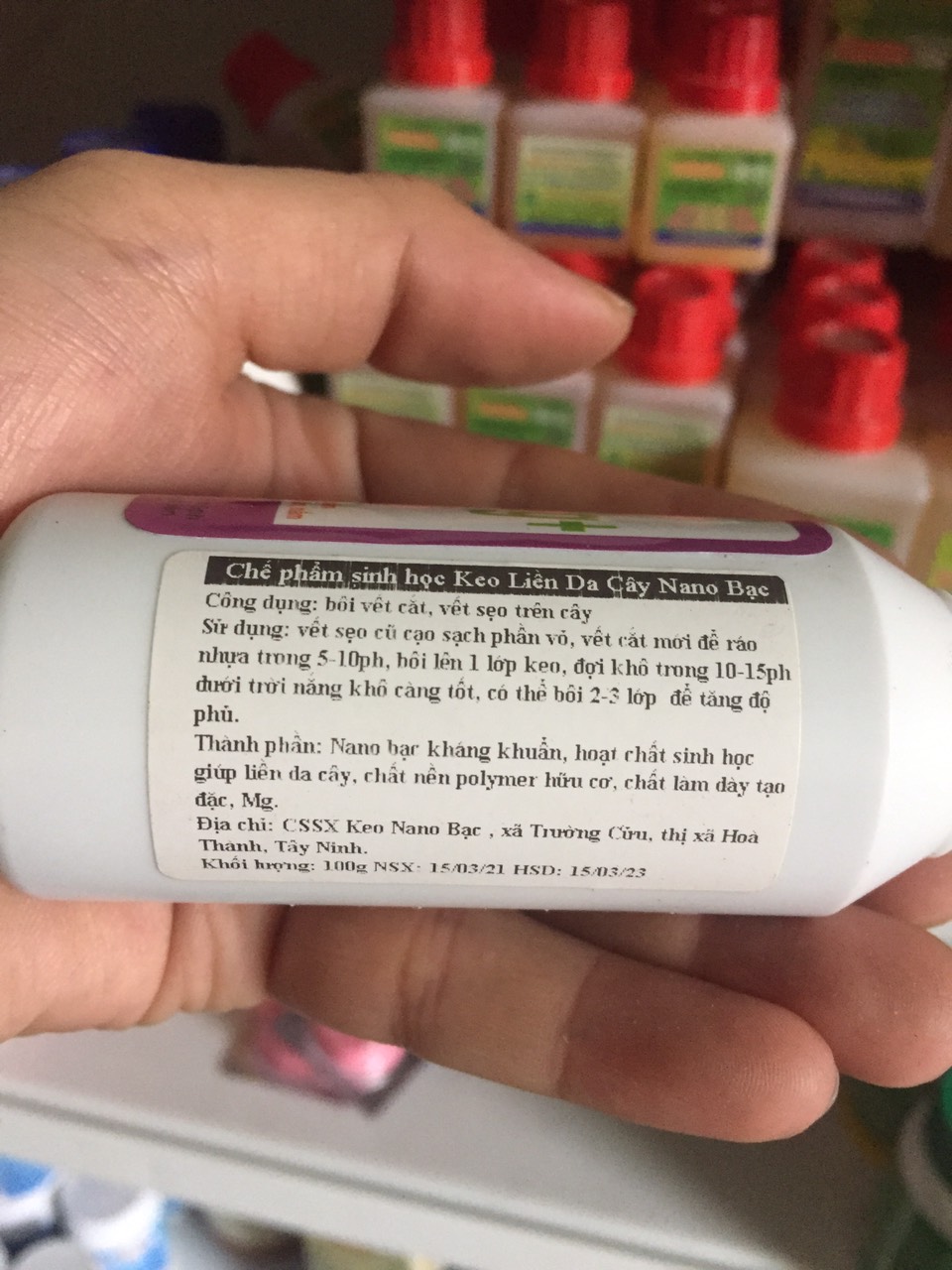 Keo Liền Da Cho cây trồng Nano Bạc - Ag+ - 100g