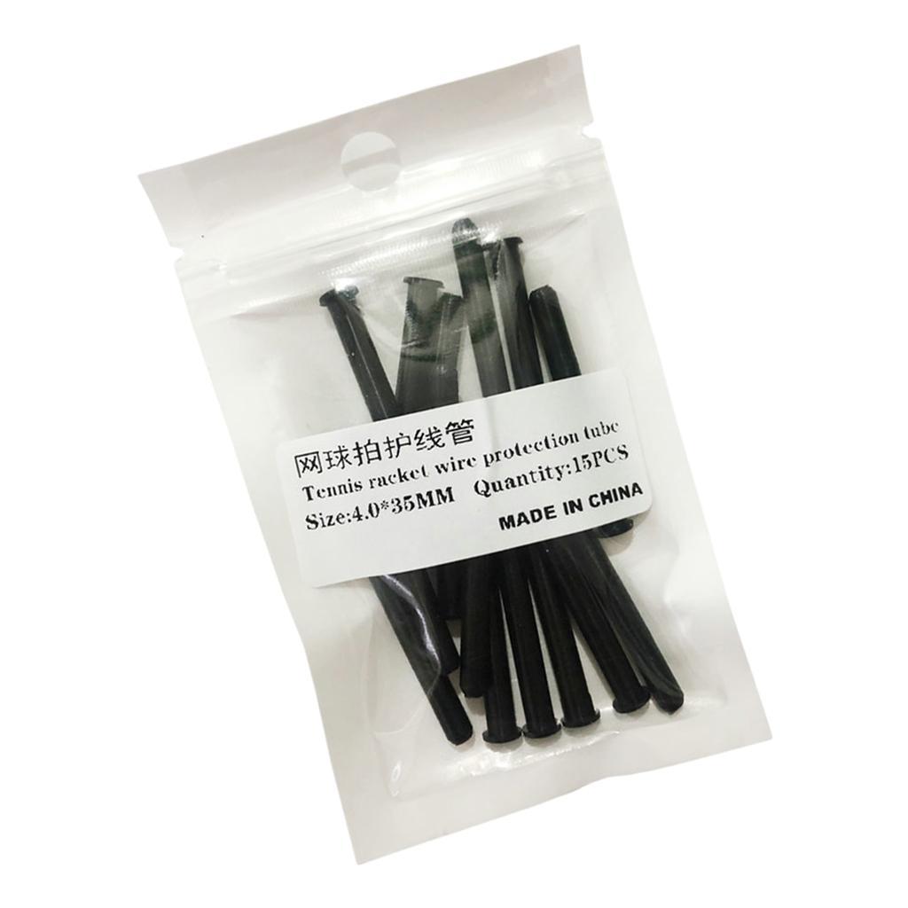 15x Tennis Racket Grommets Racquet Eyelets String Protection Tubes 4x35mm