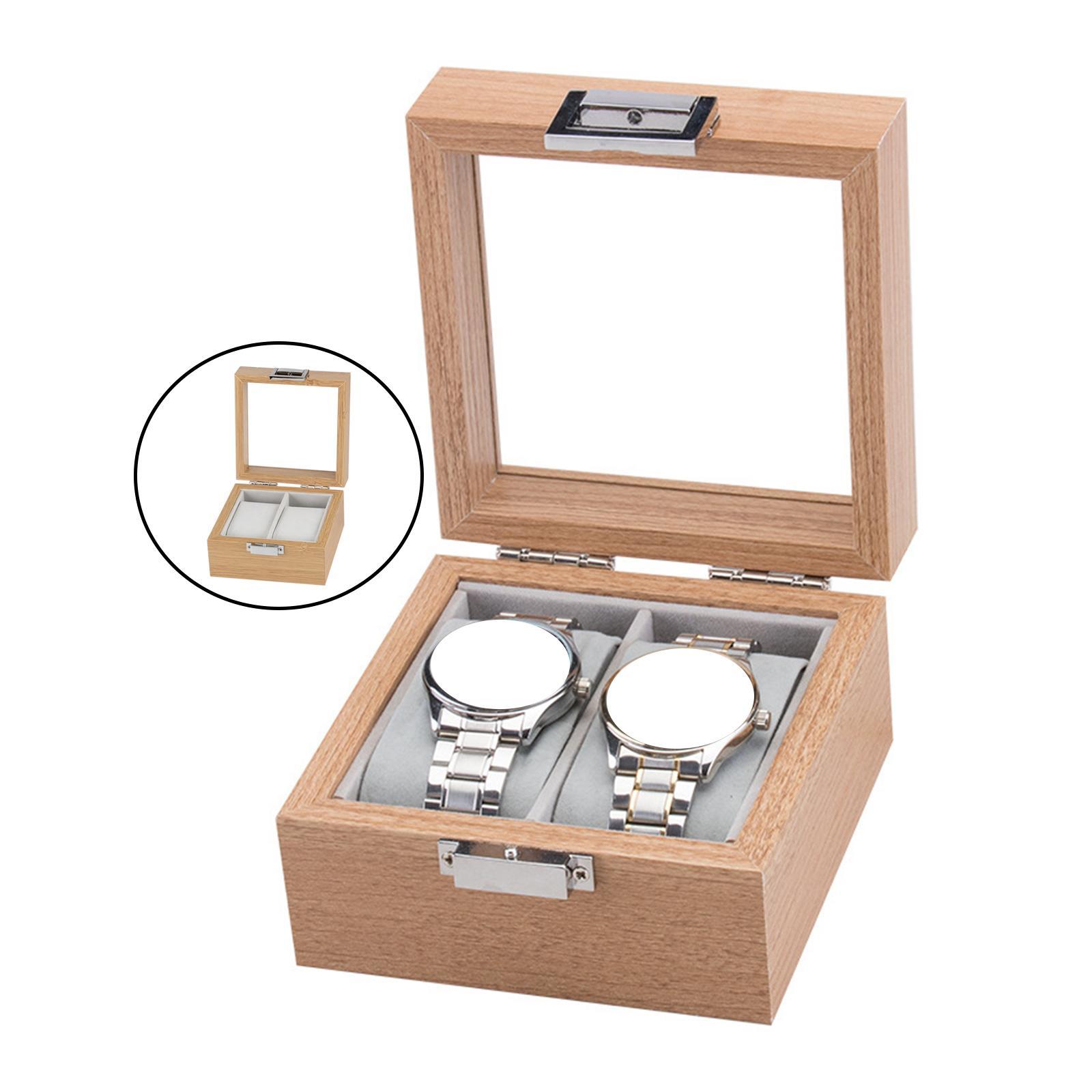 Wooden  Square Buckle with Mirror  Organizer for Men