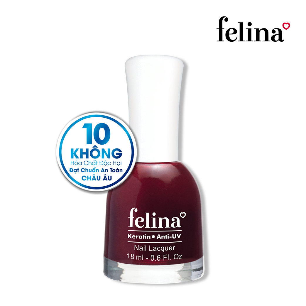 Sơn móng tay Felina 18ml CS381 Đỏ Đô