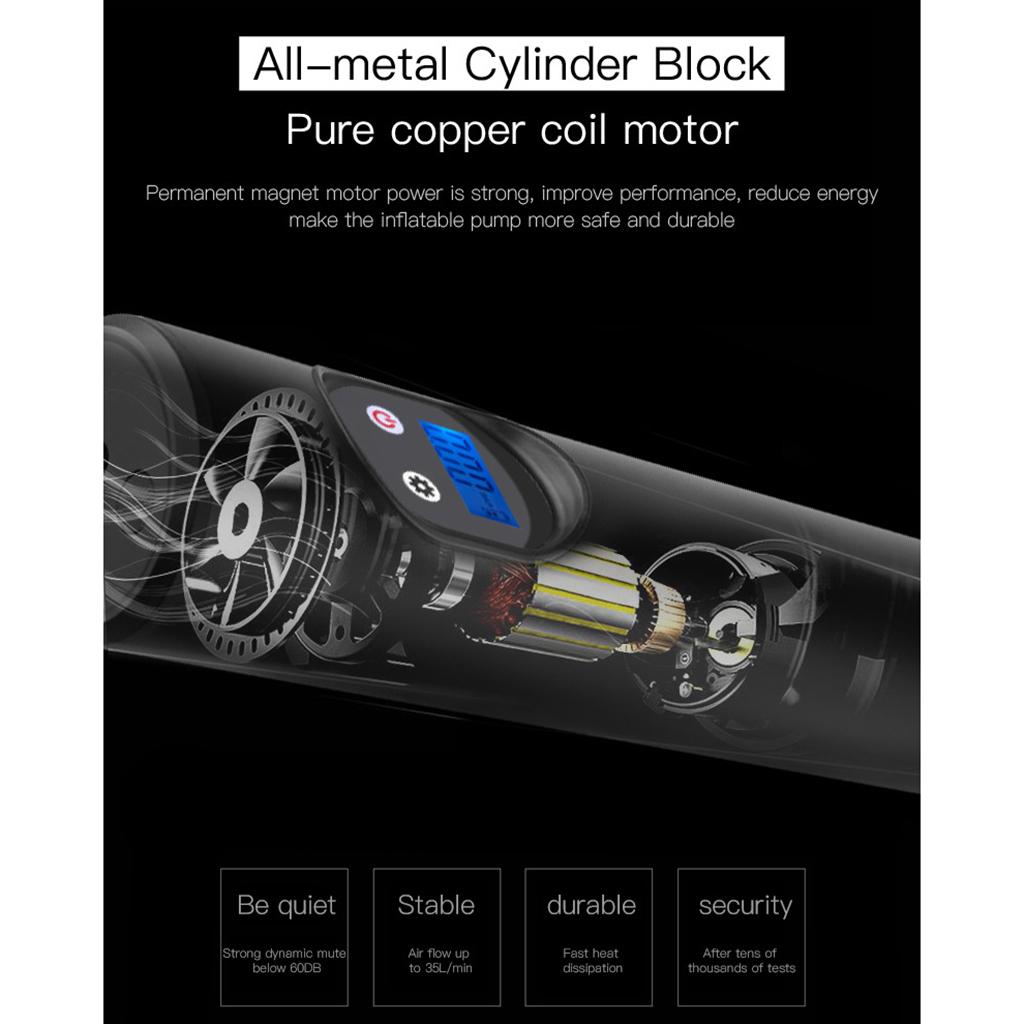Air Compressor Cordless Handheld Inflatable Air Pump Tyre Inflator