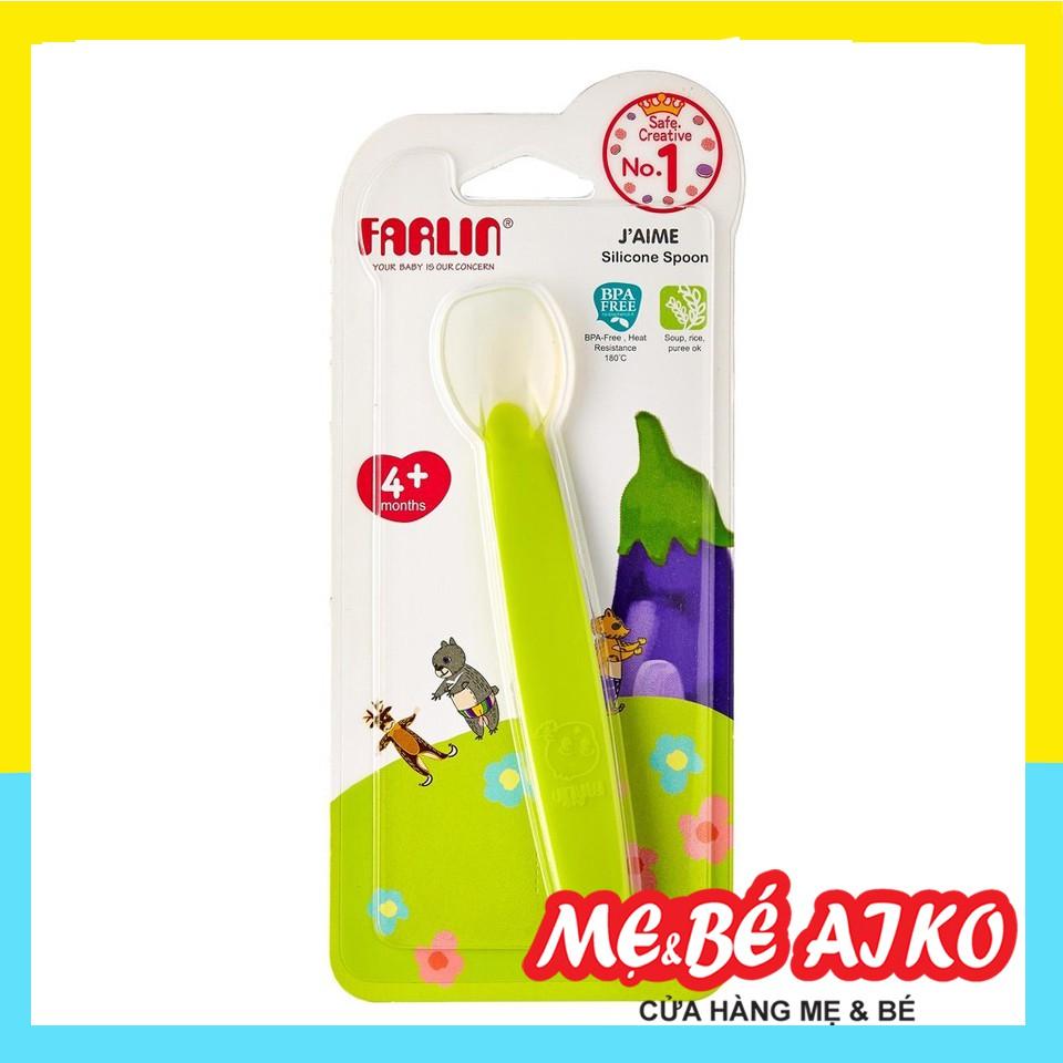 Thìa ăn dặm Farlin Silicone BF239 - Thìa Mềm Chất Lượng Dùng Cho Bé Ăn Dặm Từ 5m+